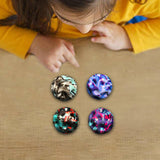 Maxbell 4Pcs Children's Sensory Ball Rubber Bouncing Ball for Kids Adults Boys Girls Style B