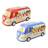 Maxbell Intellectual School Bus Baby Toy Bright Colors Baby Musical Bus Toys for Gift Red