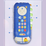 Maxbell Intellectual School Bus Baby Toy Bright Colors Baby Musical Bus Toys for Gift Blue