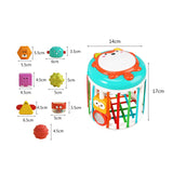 Maxbell Activity Cube Shape Sorting Toy Baby Shape Sorter for Children Holiday Gifts Fox