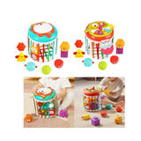 Maxbell Activity Cube Shape Sorting Toy Baby Shape Sorter for Children Holiday Gifts Fox
