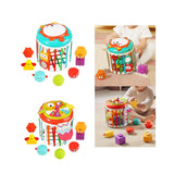 Maxbell Activity Cube Shape Sorting Toy Baby Shape Sorter for Children Holiday Gifts Fox