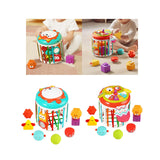 Maxbell Activity Cube Shape Sorting Toy Baby Shape Sorter for Children Holiday Gifts Fox