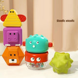 Maxbell Activity Cube Shape Sorting Toy Baby Shape Sorter for Children Holiday Gifts Fox
