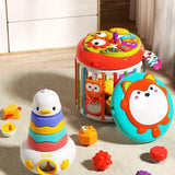 Maxbell Activity Cube Shape Sorting Toy Baby Shape Sorter for Children Holiday Gifts Fox