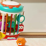 Maxbell Activity Cube Shape Sorting Toy Baby Shape Sorter for Children Holiday Gifts Fox