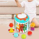 Maxbell Activity Cube Shape Sorting Toy Baby Shape Sorter for Children Holiday Gifts Fox