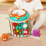 Maxbell Activity Cube Shape Sorting Toy Baby Shape Sorter for Children Holiday Gifts Fox
