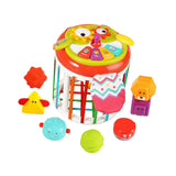 Maxbell Activity Cube Shape Sorting Toy Baby Shape Sorter for Children Holiday Gifts Owl
