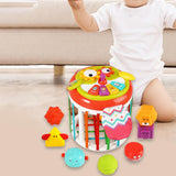 Maxbell Activity Cube Shape Sorting Toy Baby Shape Sorter for Children Holiday Gifts Owl