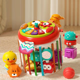 Maxbell Activity Cube Shape Sorting Toy Baby Shape Sorter for Children Holiday Gifts Owl