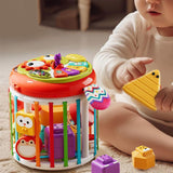Maxbell Activity Cube Shape Sorting Toy Baby Shape Sorter for Children Holiday Gifts Owl