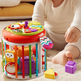 Maxbell Activity Cube Shape Sorting Toy Baby Shape Sorter for Children Holiday Gifts Owl