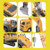 Maxbell Play Vehicles Cars Toys Mini Engineering Models for Toddlers Children Kids