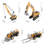 Maxbell Play Vehicles Cars Toys Mini Engineering Models for Toddlers Children Kids