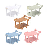 Maxbell 1:12 Dollhouse Kitchen Serving Cart Miniature for Furnishings Home Dollhouse White