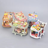 Maxbell 1:12 Dollhouse Kitchen Serving Cart Miniature for Furnishings Home Dollhouse White