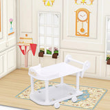 Maxbell 1:12 Dollhouse Kitchen Serving Cart Miniature for Furnishings Home Dollhouse White