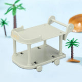 Maxbell 1:12 Dollhouse Kitchen Serving Cart Miniature for Furnishings Home Dollhouse Green
