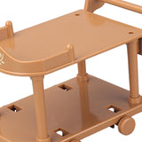 Maxbell 1:12 Dollhouse Kitchen Serving Cart Miniature for Furnishings Home Dollhouse Brown