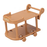 Maxbell 1:12 Dollhouse Kitchen Serving Cart Miniature for Furnishings Home Dollhouse Brown