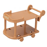 Maxbell 1:12 Dollhouse Kitchen Serving Cart Miniature for Furnishings Home Dollhouse Brown