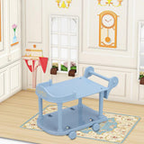 Maxbell 1:12 Dollhouse Kitchen Serving Cart Miniature for Furnishings Home Dollhouse Blue
