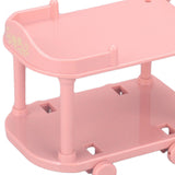 Maxbell 1:12 Dollhouse Kitchen Serving Cart Miniature for Furnishings Home Dollhouse Pink