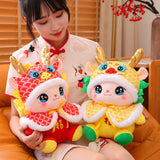 Maxbell Plush Dragon Doll Cartoon Chinese New Year Decorations for Home Decorations