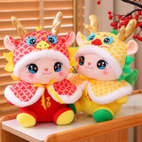 Maxbell Plush Dragon Doll Cartoon Chinese New Year Decorations for Home Decorations