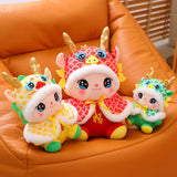 Maxbell Plush Dragon Doll Cartoon Chinese New Year Decorations for Home Decorations