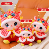 Maxbell Plush Dragon Doll Cartoon Chinese New Year Decorations for Home Decorations