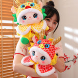 Maxbell Plush Dragon Doll Cartoon Chinese New Year Decorations for Home Decorations