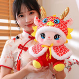 Maxbell Plush Dragon Doll Cartoon Chinese New Year Decorations for Home Decorations
