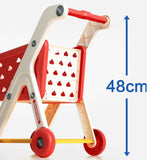 Maxbell Kids Shopping Cart Trolley Set with Pretend Play Accessory Desk Storage Toys