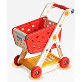 Maxbell Kids Shopping Cart Trolley Set with Pretend Play Accessory Desk Storage Toys