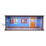 Maxbell 1:64 Parking Lot Acrylic LED Display Case for Model Cars Figures Accessories