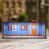 Maxbell 1:64 Parking Lot Acrylic LED Display Case for Model Cars Figures Accessories