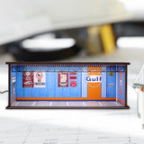 Maxbell 1:64 Parking Lot Acrylic LED Display Case for Model Cars Figures Accessories