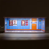 Maxbell 1:64 Parking Lot Acrylic LED Display Case for Model Cars Figures Accessories