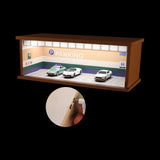 Maxbell 1:64 Scale Parking Lot Diecast Car Display for Model Cars Figures Collection Style A
