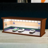 Maxbell 1:64 Scale Parking Lot Diecast Car Display for Model Cars Figures Collection Style A