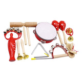 Maxbell Kids Percussion Set Enlightenment Rhythm Toy for Toddlers Age 3 to 10 Babies 10pcs