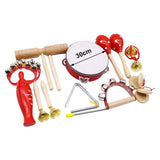 Maxbell Kids Percussion Set Enlightenment Rhythm Toy for Toddlers Age 3 to 10 Babies 10pcs