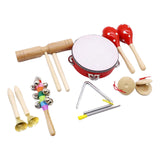 Maxbell Kids Percussion Set Enlightenment Rhythm Toy for Toddlers Age 3 to 10 Babies 7pcs