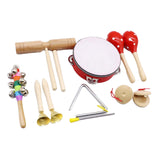 Maxbell Kids Percussion Set Enlightenment Rhythm Toy for Toddlers Age 3 to 10 Babies 7pcs