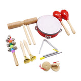 Maxbell Kids Percussion Set Enlightenment Rhythm Toy for Toddlers Age 3 to 10 Babies 7pcs