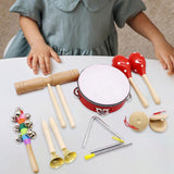 Maxbell Kids Percussion Set Enlightenment Rhythm Toy for Toddlers Age 3 to 10 Babies 7pcs