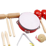Maxbell Kids Percussion Set Enlightenment Rhythm Toy for Toddlers Age 3 to 10 Babies 7pcs