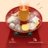 Maxbell Electric Hot Pot Role Playing Toy Kitchen Playset Toy for Kids Ages 3+